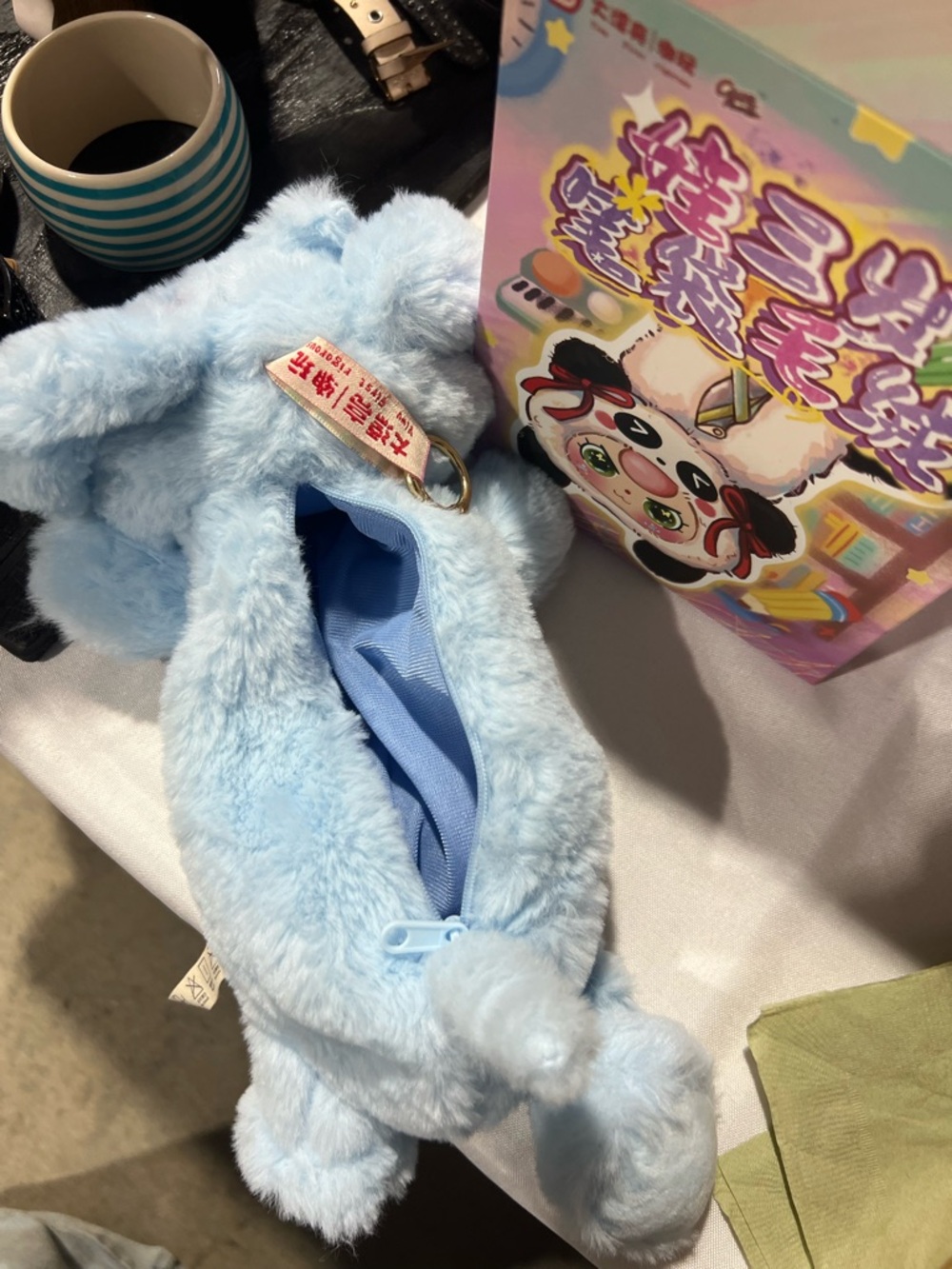 SOLD SALE!!!! Baby three Plush elephant pencil -Pen Holder Plush Toy - blue - Picture 2 of 8